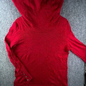 Lauren Ralph Lauren Women’s Tunic Sweater Red Large Wool Blend Pullover Knit